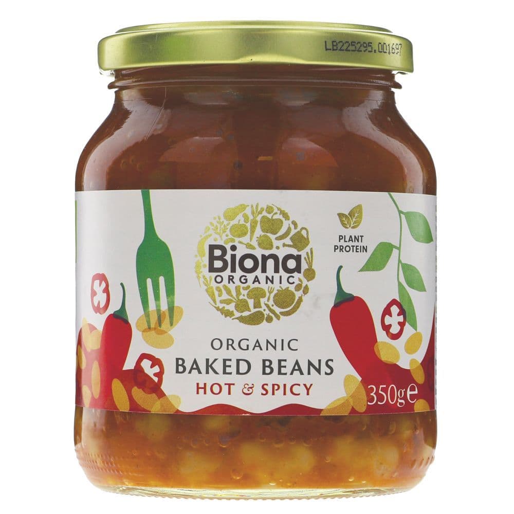 Biona Spicy Baked Beans Glass Jar
