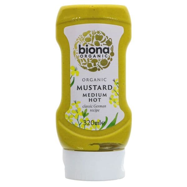 Biona Squirty Mustard Medium Hot 320ml