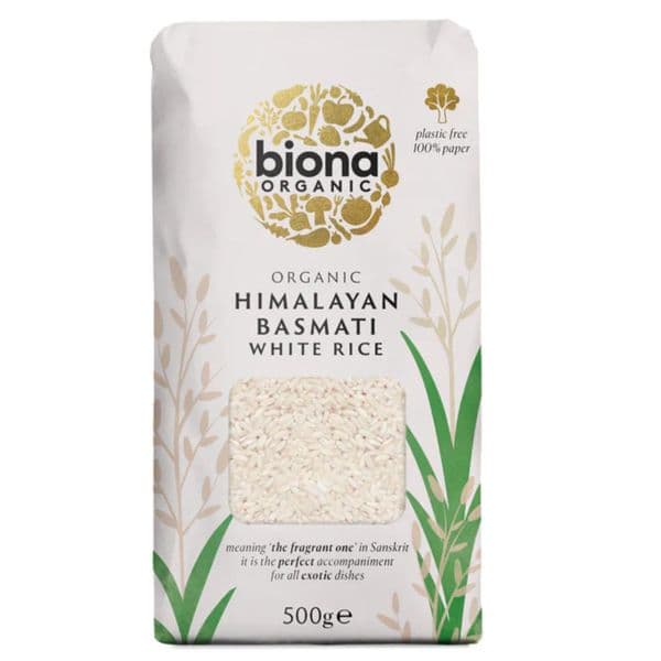 Biona White Basmati Organic Rice 500g