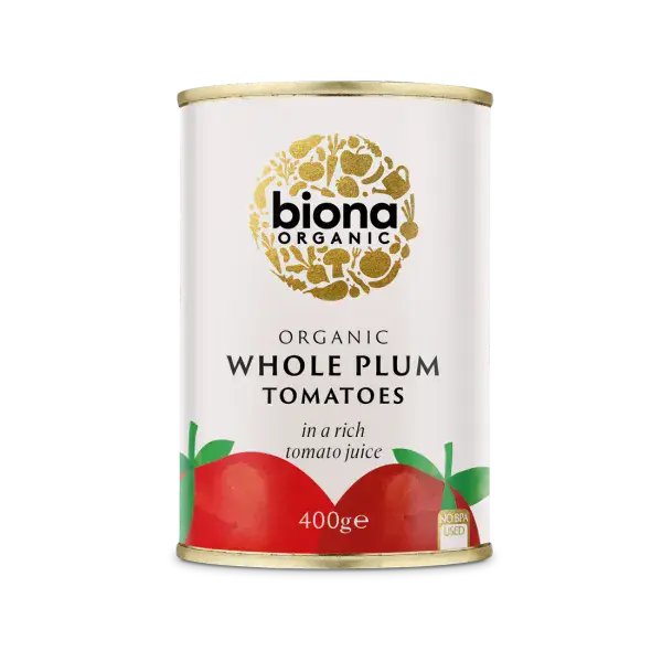 Biona Whole Peeled Plum Tomatoes