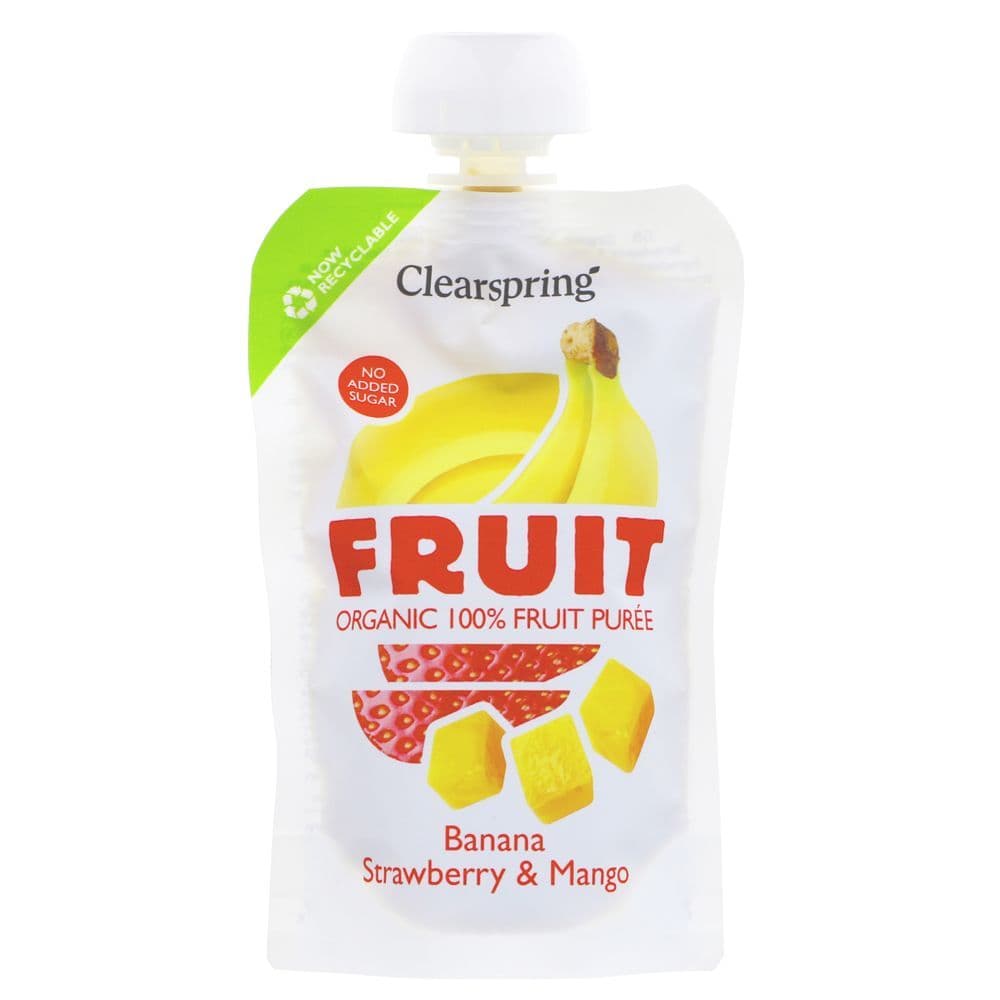 Clearspring Organic Banana Strawberry & Mango Puree
