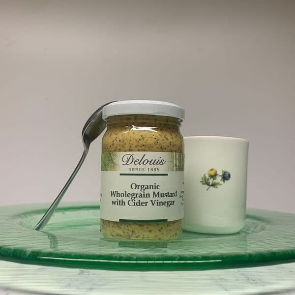 Delouis Organic Wholegrain Mustard with Cider Vinegar