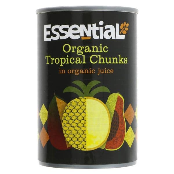 Essential Organic Tropical Fruits in Juice
