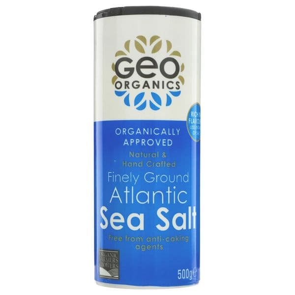 Geo Atlantic Organic Sea Salt Fine - Round Tub