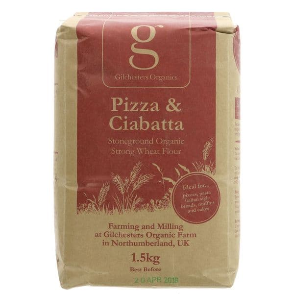 Gilchesters Organic Pizza & Ciabatta Flour 1.5k