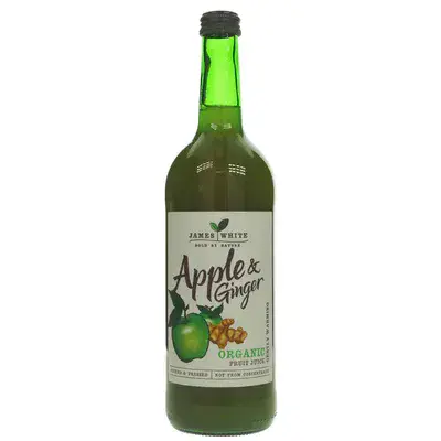 James White Organic Apple & Ginger Juice 750ml