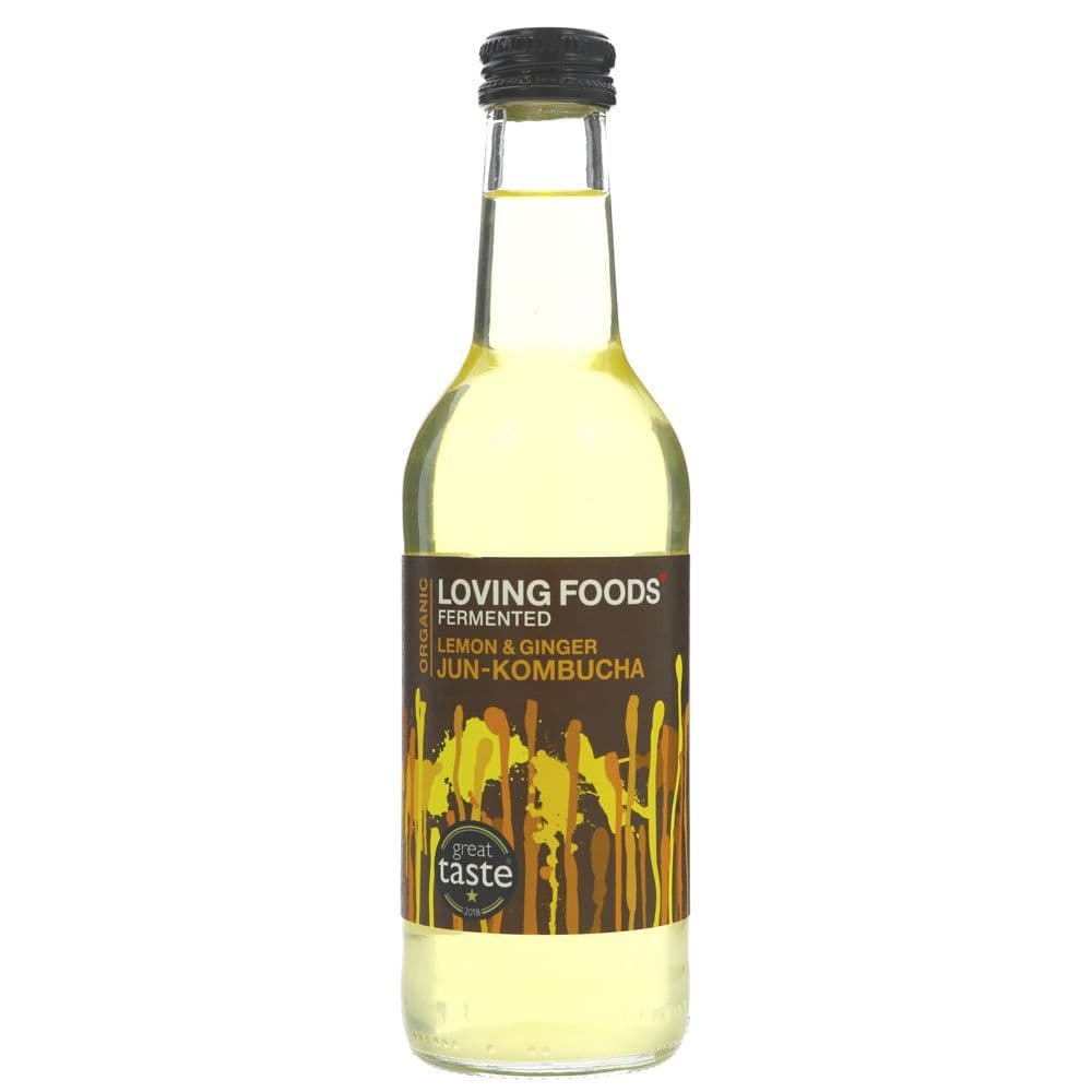 Loving Foods Lemon & Ginger Kombucha 330ml