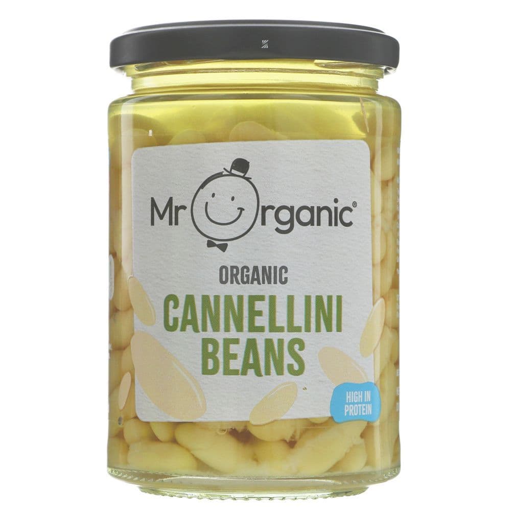 Mr Organic Cannellini Beans Glass Jar