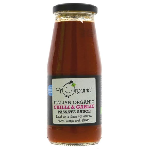 Mr Organic Chilli & Garlic Passata Sauce 400g