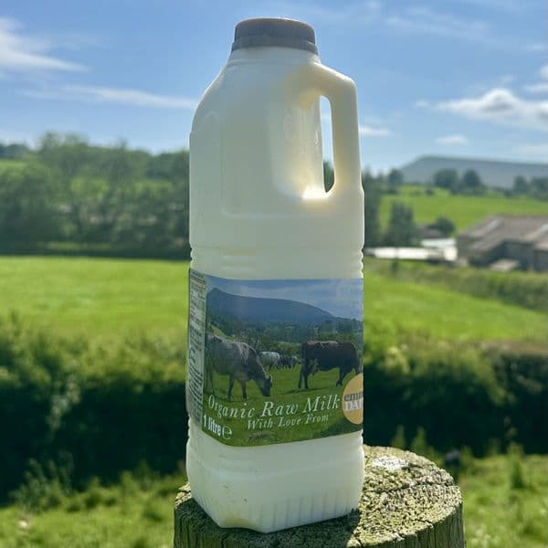 Organic Raw Milk - 1 Litre Bottle (10 Litre Purchase Limit)