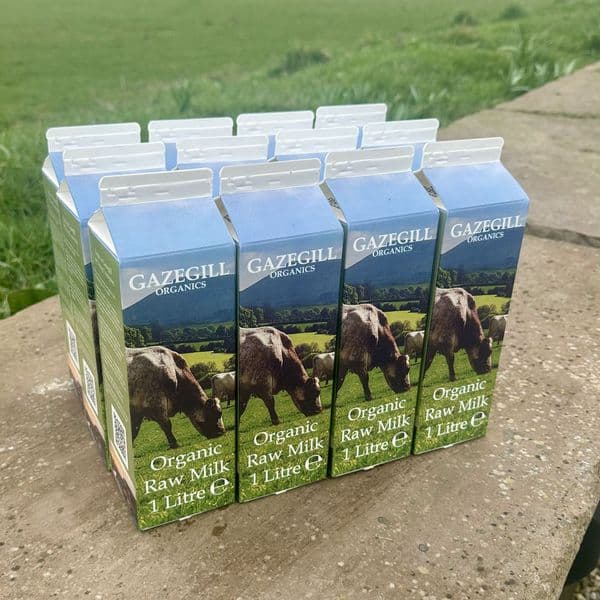 Organic Raw Milk - 12 Litre Pack
