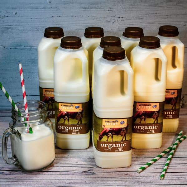 Organic Raw Milk - 8 Litre Pack