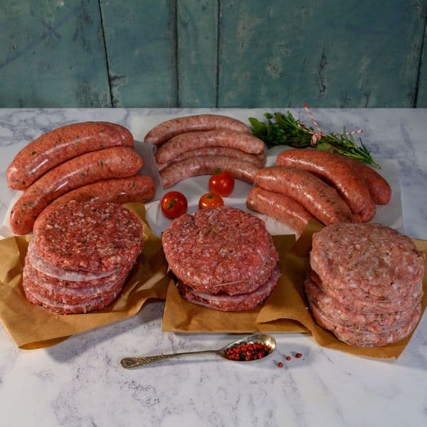 Organic Sausage & Burger Box