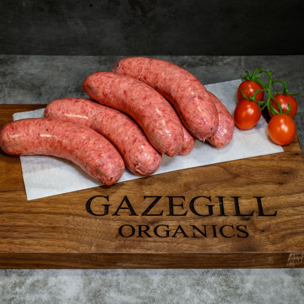 Organic Sausages - Beef & Tomato (Gluten Free)