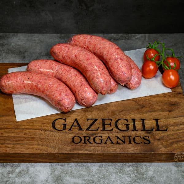 Buy Organic Gluten-Free Beef & Tomato Sausages Online