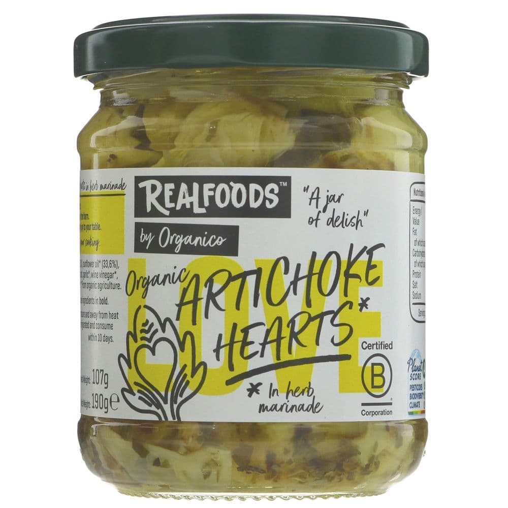 Organico Artichoke Hearts Organic 190g