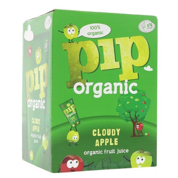 Pip Organic Organic Cloudy Apple Fruit Juice (Box of 4)