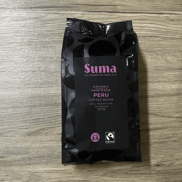 Suma Fair Trade Organic Peru Coffee Beans 227G