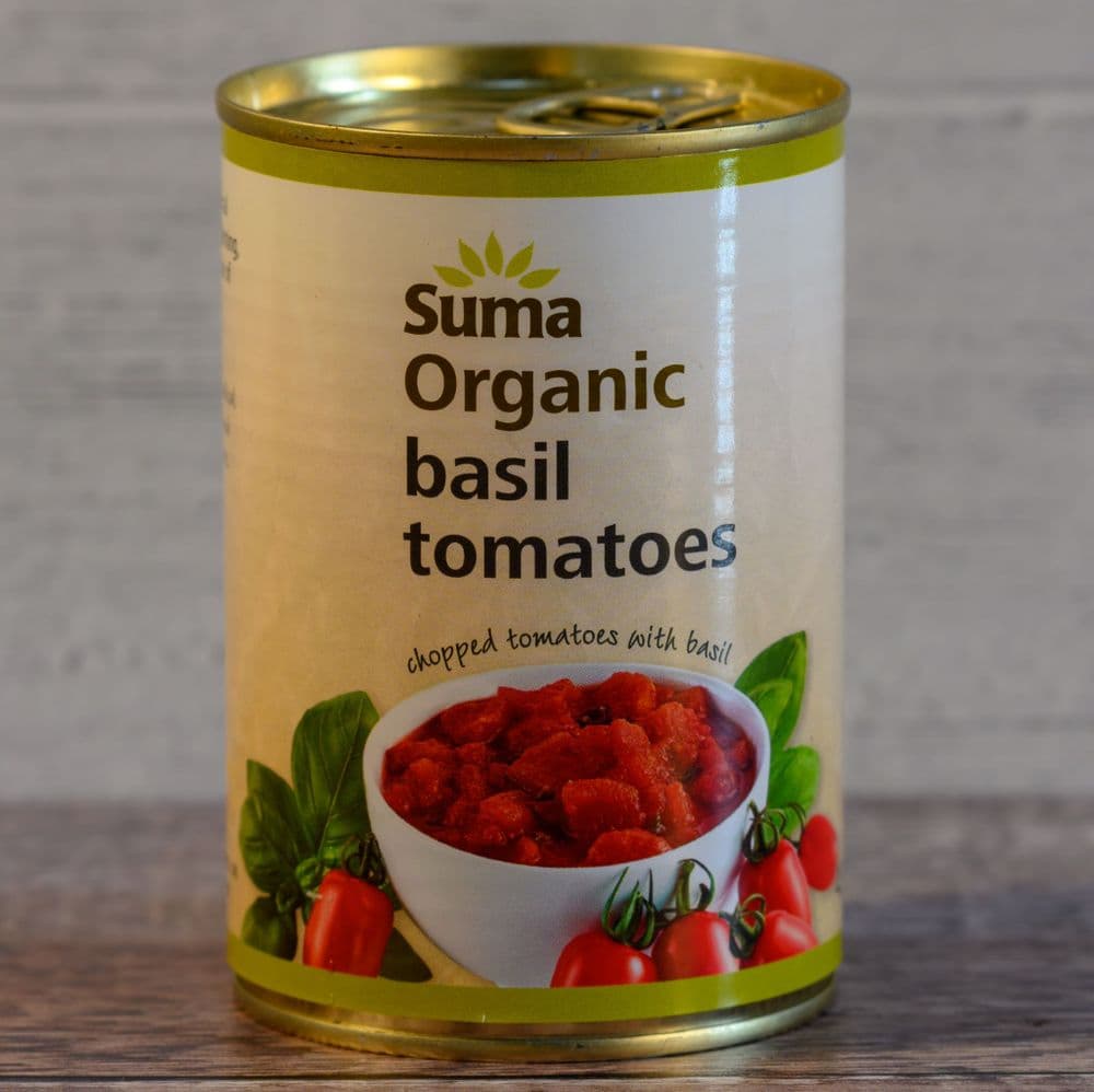 Suma Organic Chopped Tomatoes with Basil