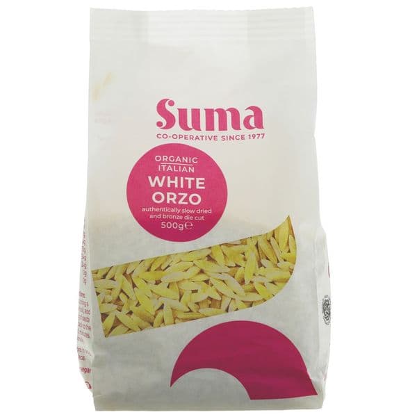 Suma Organic White Orzo Pasta