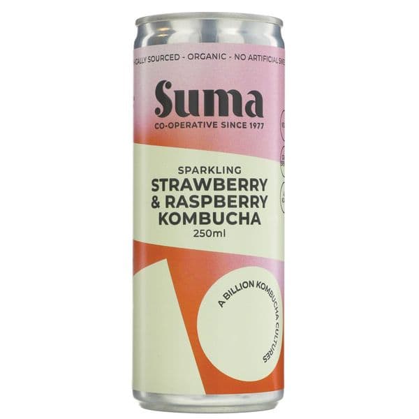 Suma Strawberry & Raspberry Organic Kombucha 250ml