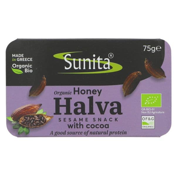 Sunita Organic Honey Halva with Cocoa 75g