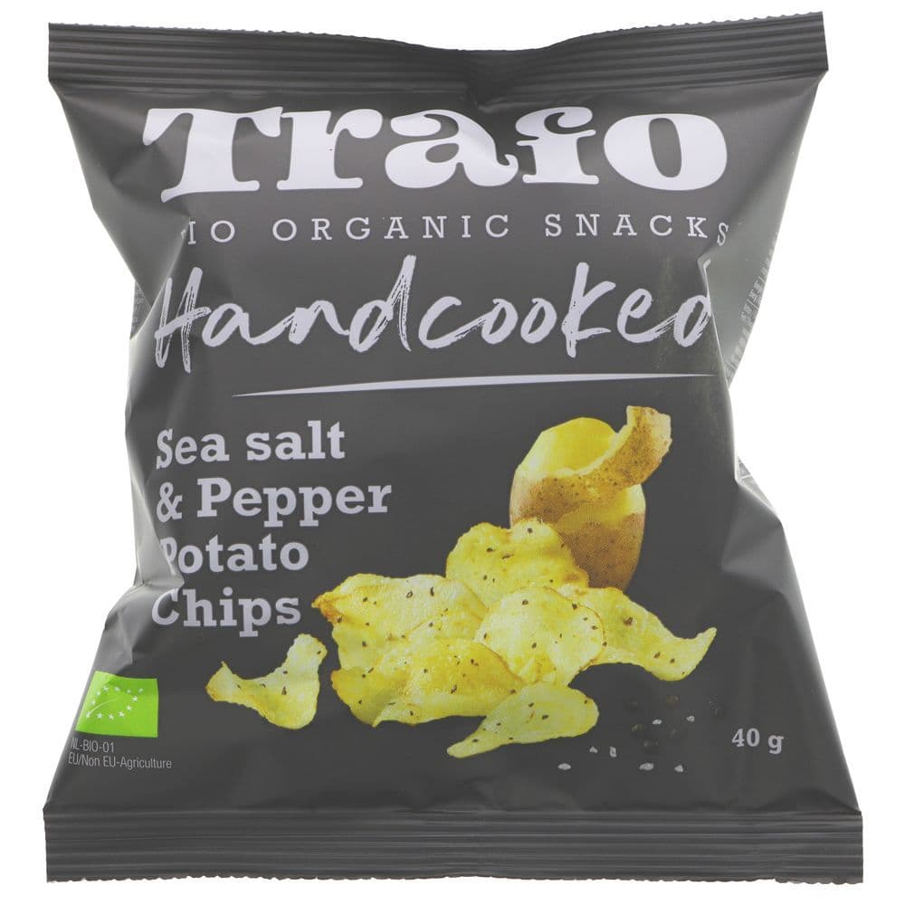 Trafo Organic Sea Salt & Pepper Crisps 40g