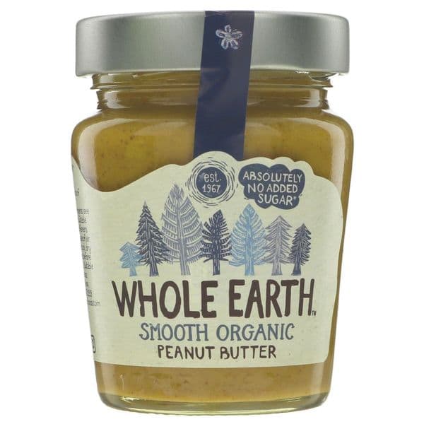 Whole Earth Organic Smooth Peanut Butter 227g