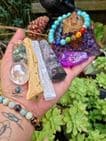 Amethyst Pyramid Crystal Set