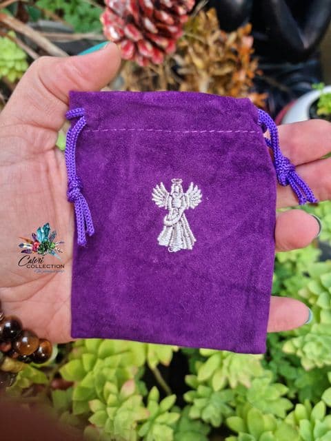 Angel Wings Velvet Pouch