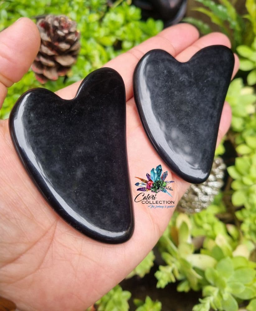 Black Obsidian Gua Sha Facial Massage Tool