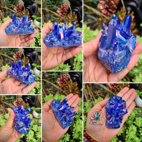 Blue Aura Quartz Cluster (208g)