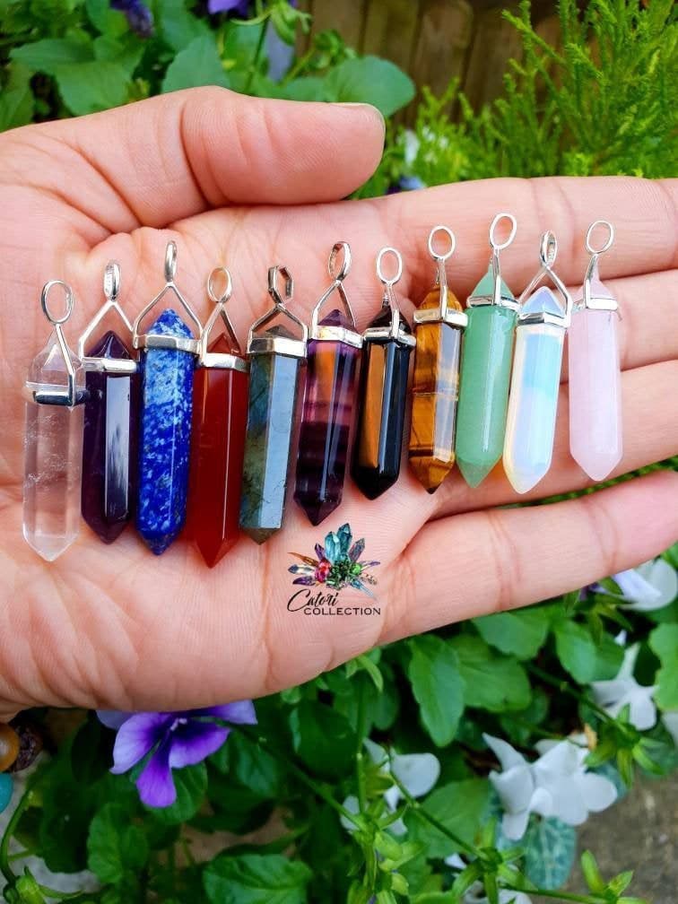 Double Terminated Point Pendants