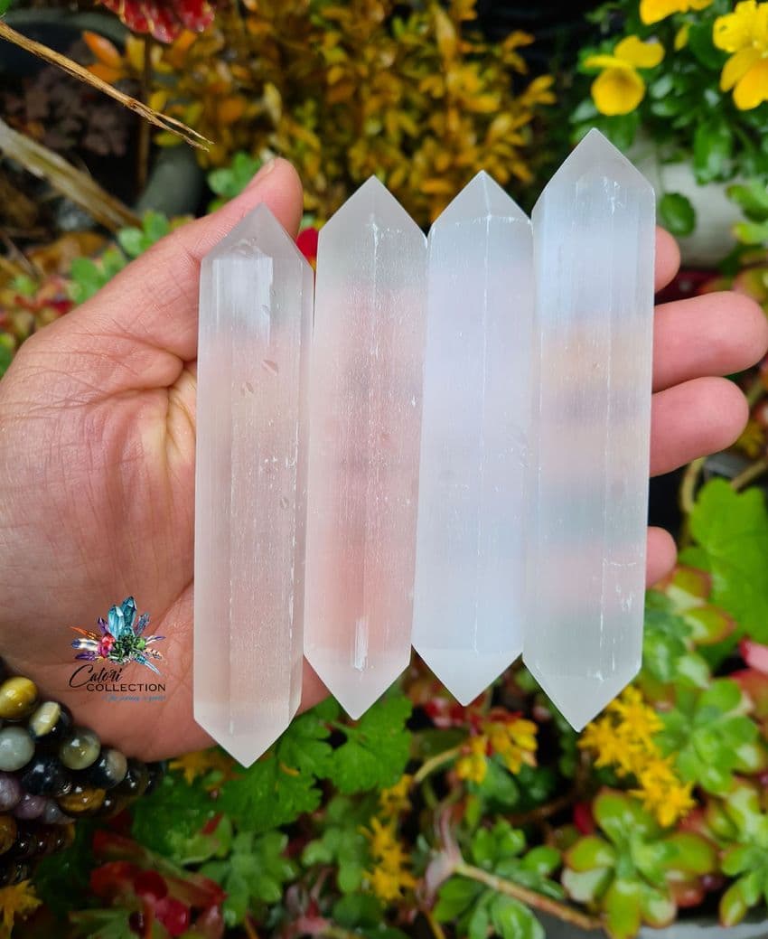 Double Terminated Selenite Point