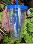 Good Vibes Tumbler Cup with straw