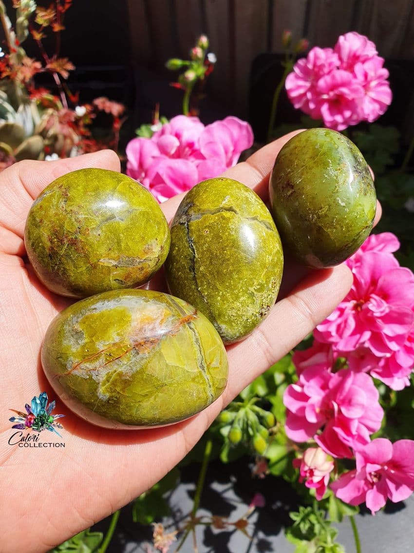 Green Opal Palmstones (smaller size)
