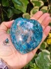 Large Blue Apatite Puffy Heart