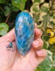 Large Blue Apatite Puffy Heart