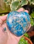 Large Blue Apatite Puffy Heart