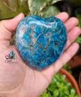 Large Blue Apatite Puffy Heart