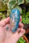 Large Blue Apatite Puffy Heart