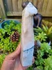 Large Moss Agate Tower with Druzy (8.5 inches tall)