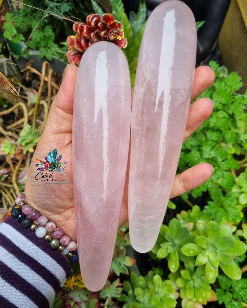 Large Rose Quartz Massage Yoni Wand