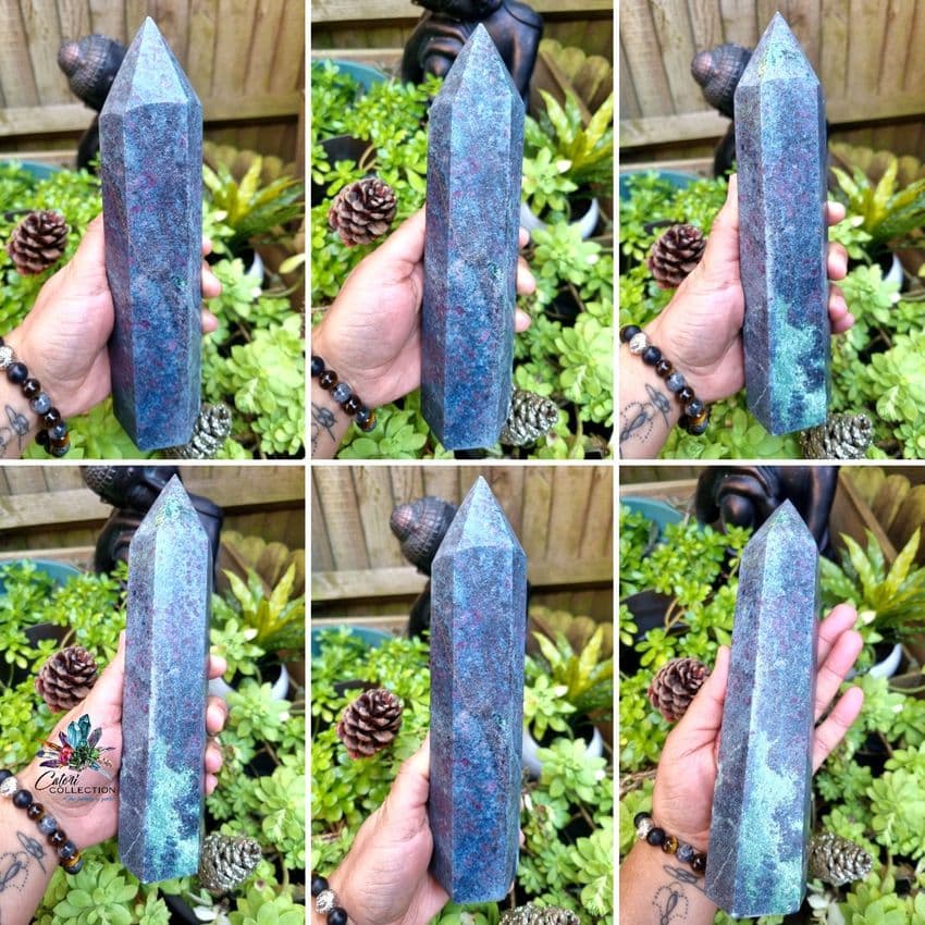 Large Ruby Kyanite Tower (9.5 inches tall)