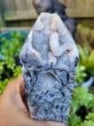 Large Sphalerite Tower with Druzy #3 (8 inches tall)