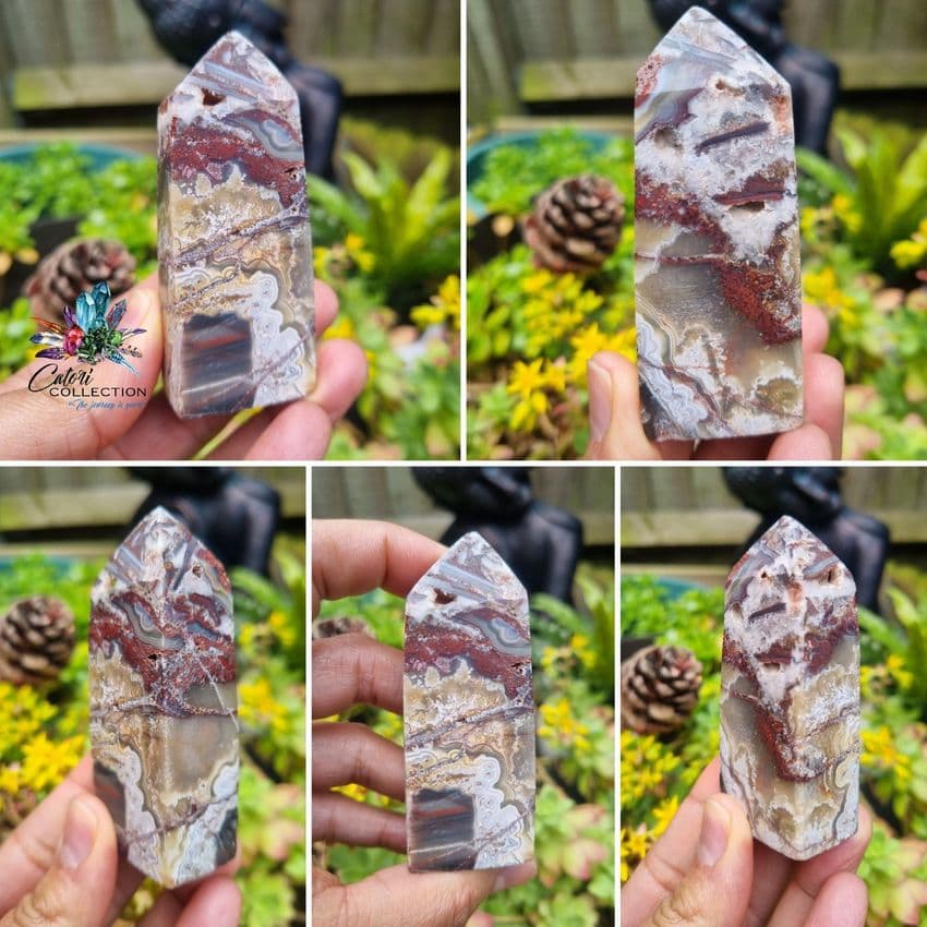 Mexican Crazy Lace Agate Point (116g)