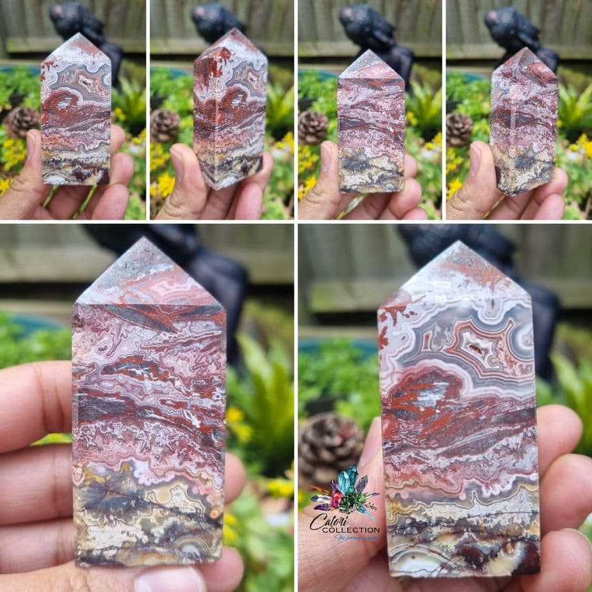 Mexican Crazy Lace Agate Point (123g)