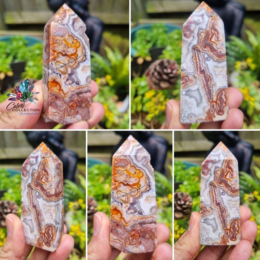 Mexican Crazy Lace Agate Point (86g)