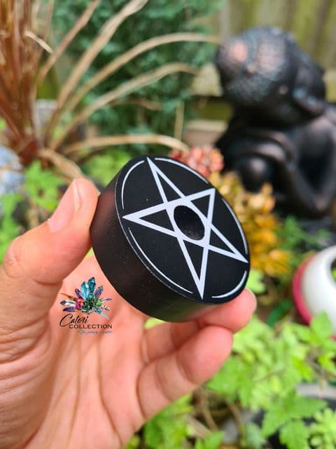 Pentagram Spell Candle Holder