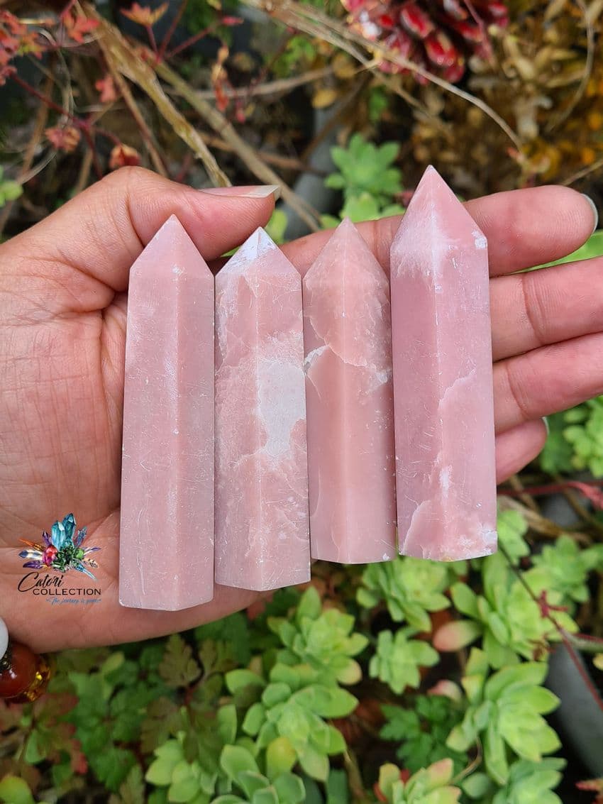 Pink Opal Crystal Points